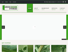 Tablet Screenshot of greendoorfitness.com